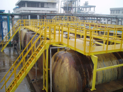 Chemical tank FRP platform system