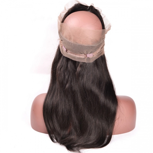 Sidary Hair New Fashion Straight 360 Lace Frontal Band With Adjustable Strap 22.5"x4"x2" Natural Hairline
