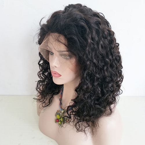 Sidary Fashion Water Wave Full Lace Human Hair Wigs With Baby Hair Pre Plucked Natural Hairline Lace Wigs