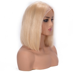 150% Density Lace Front Human Hair Wigs 613 Blonde Short Bob Straight Lace Wigs Virgin Human Hair Pre plucked Hairline Sidary