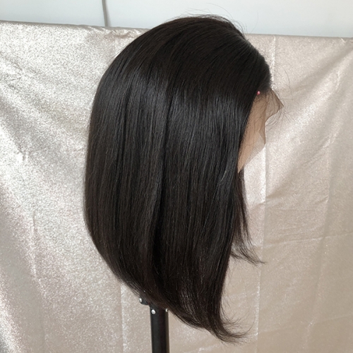 Transparent Lace 130% Natural Bob Straight Human Hair Lace Wig Sidary Natural Hairline Bob Wigs