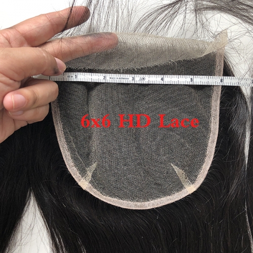 Best 6x6 HD Lace Closure Straight & Body Wave Transparent HD 6*6 Lace Closure Pieces