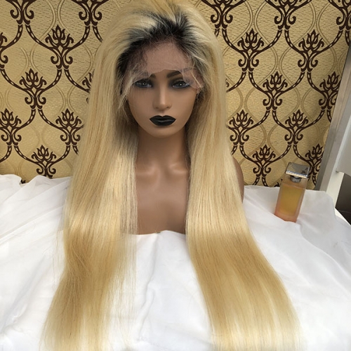 Sidary Hair 1B/613 Color Full Lace Wigs Straight Virgin Hair Best 1B/613 Ombre Full Lace Wigs
