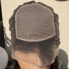 Silk Base Full Lace Wig Silk Straight 130% Density Human Hair Wig With Natural Skin 4x4 Silk Base Full Lace Wigs