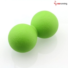 Rainbow Color TPE Double Massage Ball