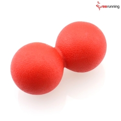 Rainbow Color TPE Double Massage Ball