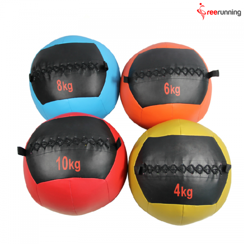 PU Soft Leather Medicine Ball Exercises