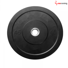 Black Natural Rubber Bumper Plate Exercises