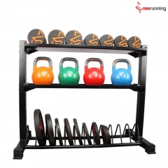 Functional Fitness Equipment Crossfit For Dumbbell & Kettlebell & Bumper Plates Storage