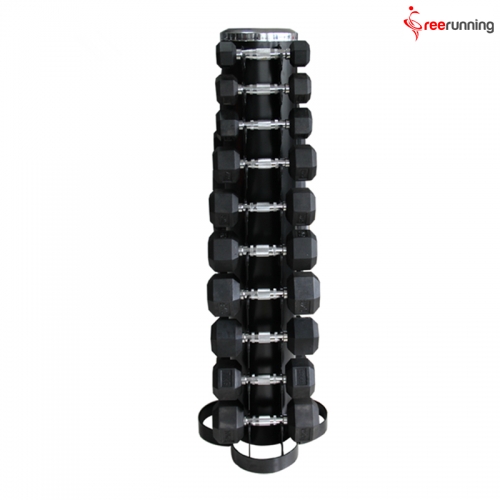 10Pairs Vertical Hex Dumbbell Stand