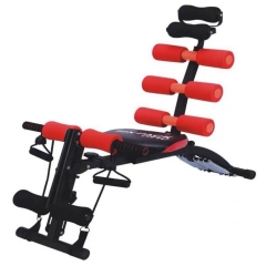 Abdominal Sit-up Trainer Adjustable With Built In Twisting Seat And Rower For Home Or Gym