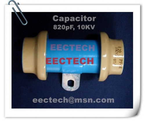 820PF/10KV feed through capacitor, it is different from type 04 capacitor type04, 1000pf, 10kv