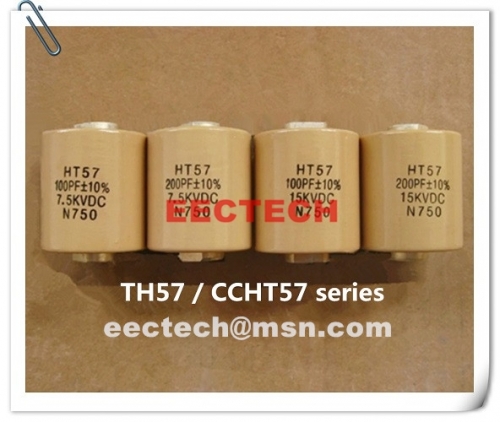 CCHT57, 100PF, 7.5KVDC ceramic capacitor, HT57 equivalent