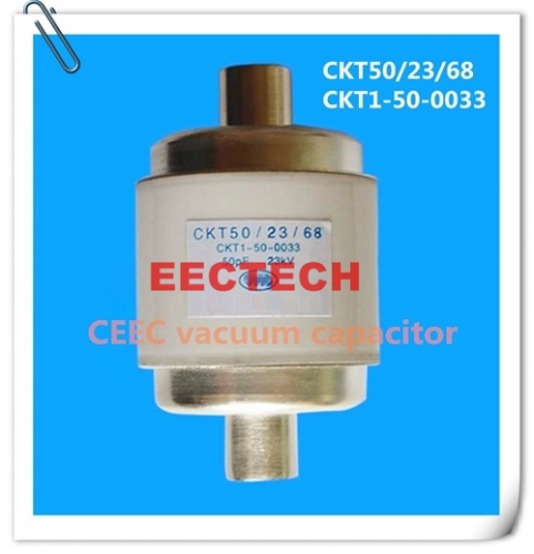CKT50/23/68 fixed vacuum capacitor, equivalent to CKT1-50-0033