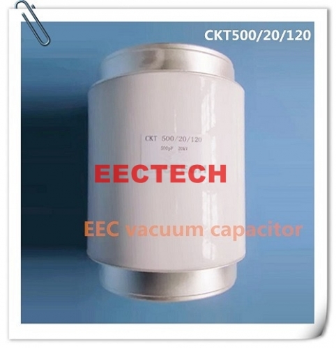 CKT500/20/120 fixed vacuum capacitor, 500pF, 20KV 120A vacuum capacitor