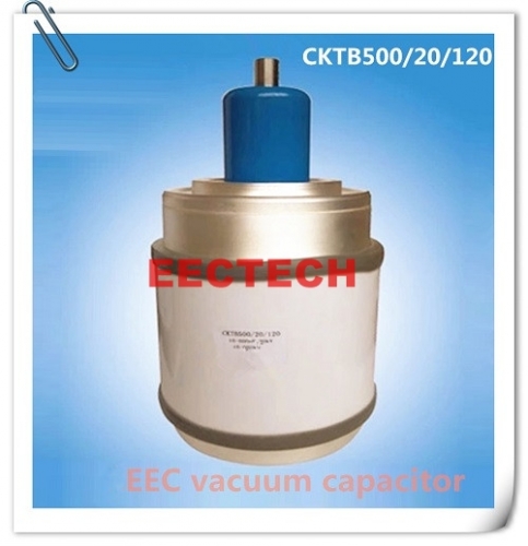 China made CKTB500/20/120 ceramic vacuum capacitor, 15-500pF, 20KV vacuum capacitor