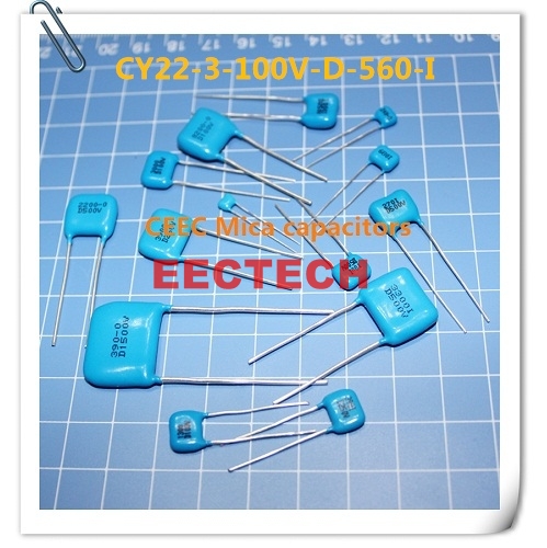 CY22-3-100V-D-560-I mica capacitor from Beijing EECTECH CHINA mica capacitor