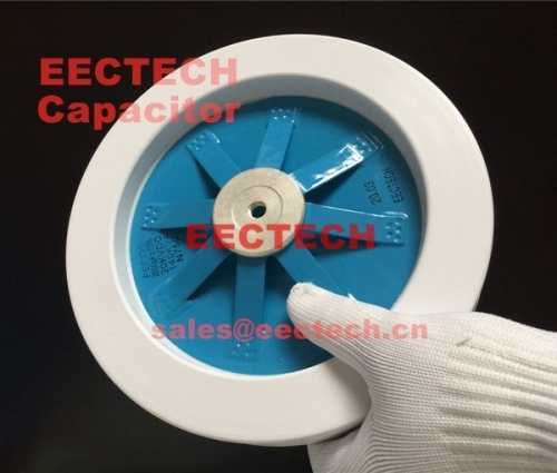 PEF220 capacitor, 2500pF, 20KVDC,140KVA, leg lead capacitor with silicon rubber, RF dryer capacitor, radio frequency heating capacitor PEF 220