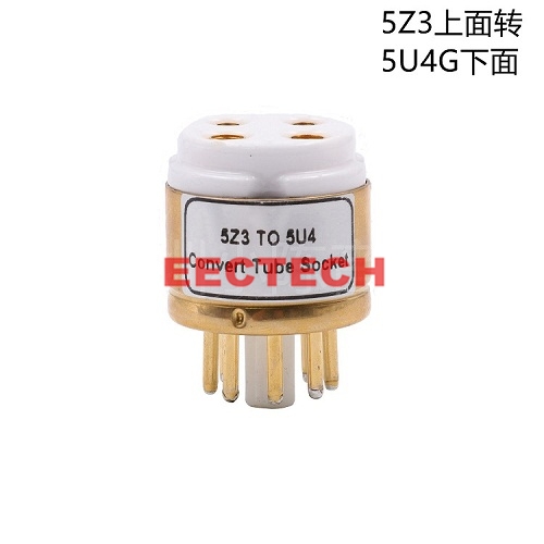 WE274A, 80, 5Z3 to 5U4G, 5Z4P, WE274B, rectifier, conversion plated seat tube,convert socket (1box=2 pcs)