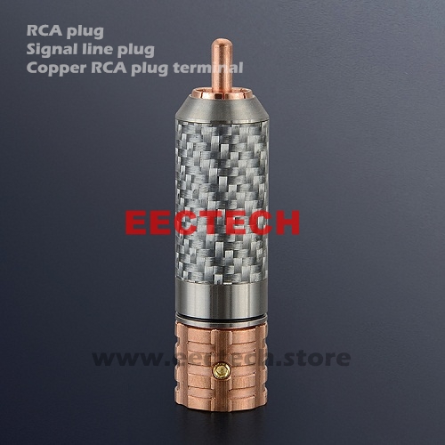 VR108 Pure copper carbon fiber RCA, screw type