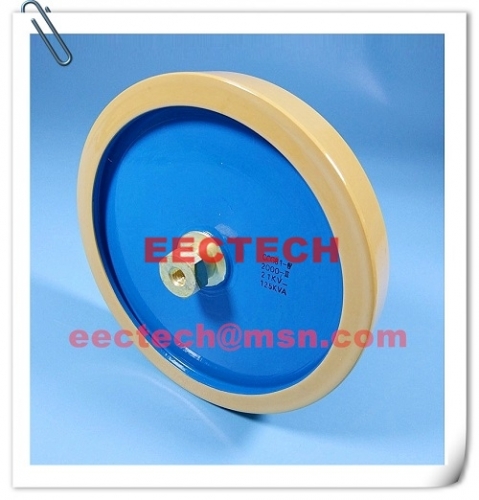 CCG81-8, 1500PF, 25KVDC, M8 disc type ceramic capacitor, high voltage high power RF capacitor, ceramic plate capacitor