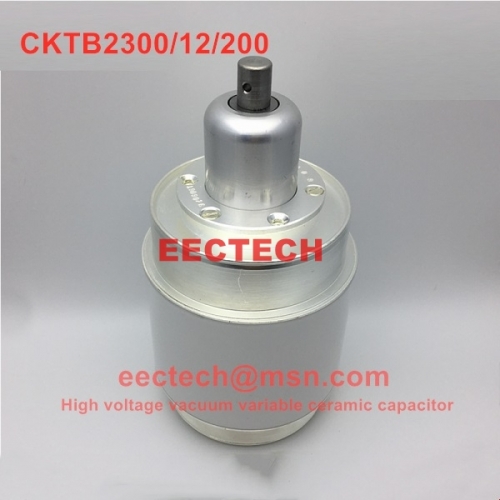 CKTB2300/12/200 adjustable capacity 50-2300PF 12KV high voltage ceramic vacuum variable capacitor,equivalent to CV1C-2300-EW