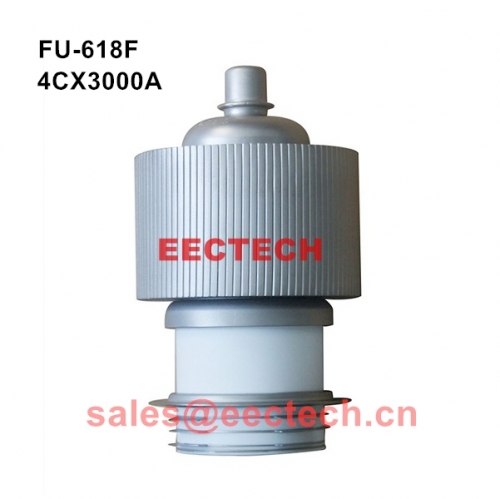 4CX3000A electron tube, Air-cooled tetrode for RF amplifier tube FU-618F, 8169 equivalent tube