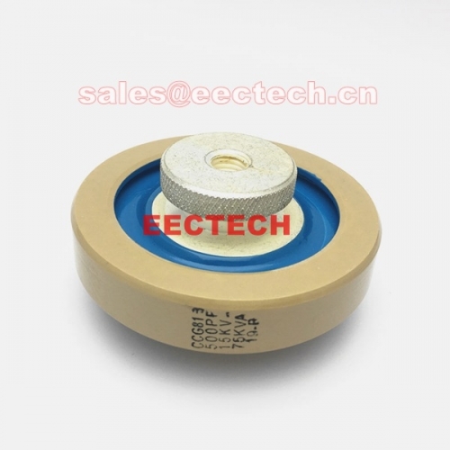 CCG81-3, 500PF, 15KV, 75KVA, M10 screw plate type ceramic capacitor, DT80 RF power capacitor high voltage, EECTECH Beijing