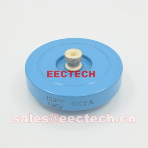 CCG81-1, 100PF, 15KVDC, 60KVA plate capacitor, disc capacitor, DT60 RF capacitor