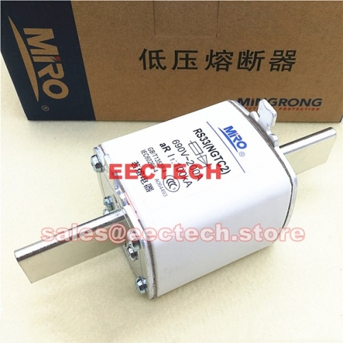 MIRO Fuse RS33 NGTC2 690V, 160A / 200A  AR100ka , square tube blade (1box=5pcs),  (from 80A -to 400A also available)