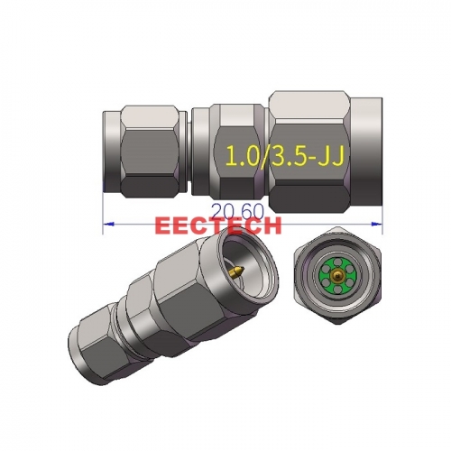 1.0/3.5-JJ Coaxial converter, 1.0/3.5 series adapter, EECTECH