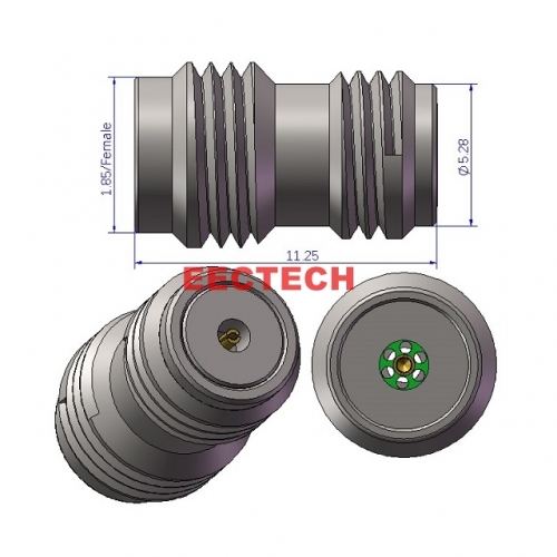 1.85KY series, 1.85mm threaded mounting connector, EECTECH