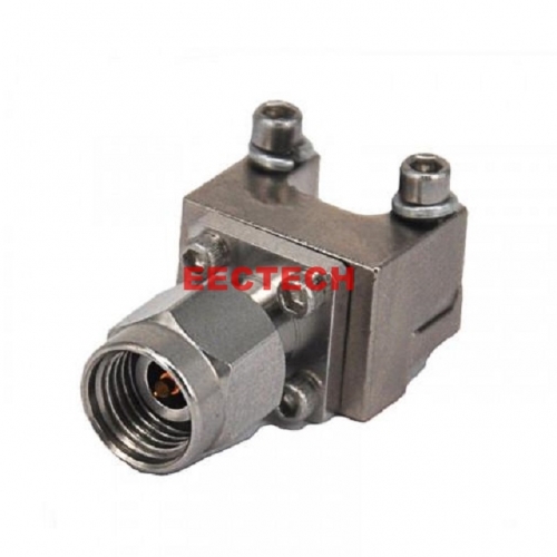 2.92-JFD0830,2.92mm Male End Launch Connector, 2 Hole Flange, DC-40GHz,Solderless Connector, EECTECH