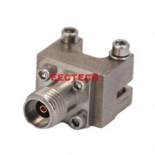 SMA-KFD0830, SMA Female End Launch Connector, 2 Hole Flange, DC-26.5GHz,Solderless Connector, EECTECH