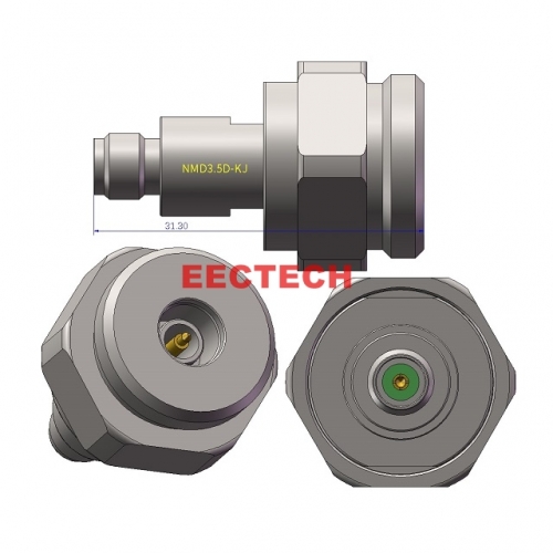 NMD3.5D-KJ Coaxial adapter, VNA cable test port usage, NMD3.5D series converter,  EECTECH