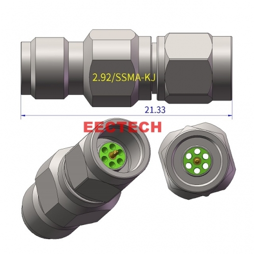 2.92/SSMA-KJ Coaxial adapter, 2.92/SSMA series converters, EECTECH