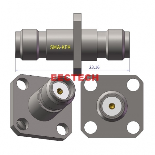 SMA-KFK Coaxial adapter, SMA series converter,  EECTECH