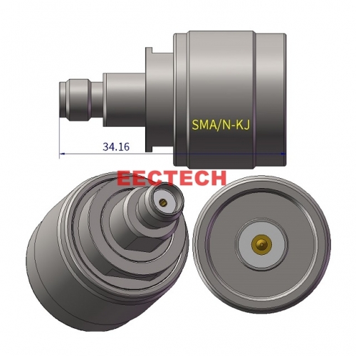 SMA/N-KJ Coaxial adapter, SMA/N series converter,  EECTECH