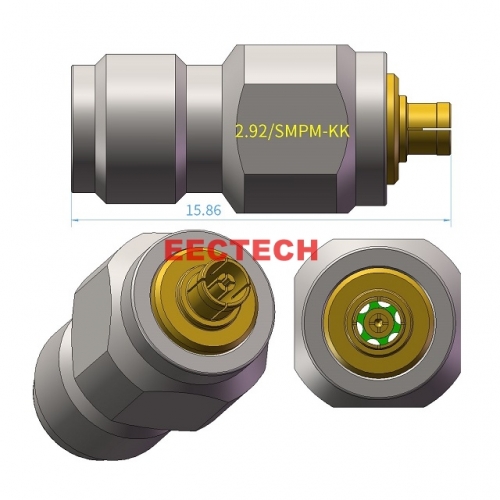 2.92/SMPM-KK Coaxial adapter, 2.92/SMPM series converters, EECTECH