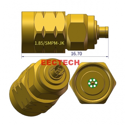 1.85/SMPM-JK Coaxial adapter, 1.85/SMPM series converters, EECTECH