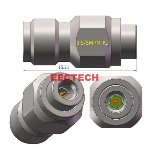 3.5/SMPM-KJ Full detent Coaxial adapter, 3.5/SMPM series converters, EECTECH