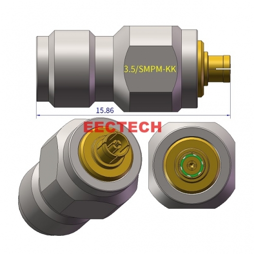 3.5/SMPM-KK Coaxial adapter, 3.5/SMPM series converters, EECTECH