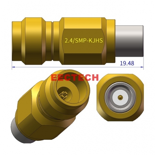 2.4/SMP-KJS Smooth Bore Coaxial adapter, 2.4/SMP Series Converter, EECTECH