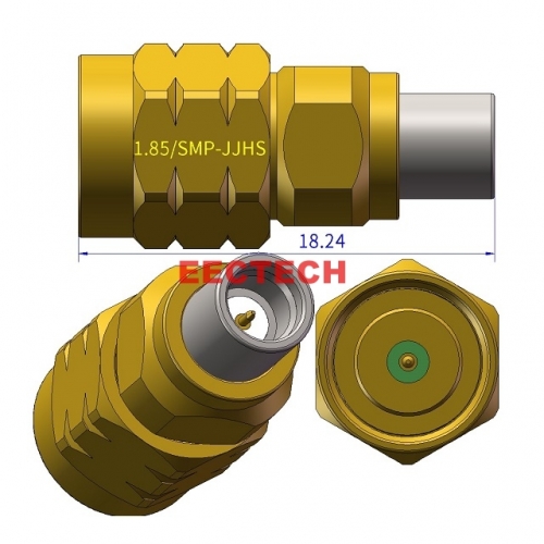 1.85/SMP-JJS Smooth Bore Coaxial adapter, 1.85/SMP Series Converter, EECTECH