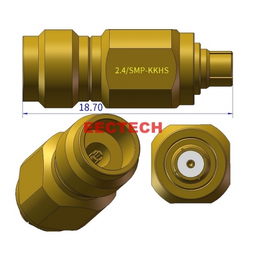 2.4/SMP-KKS Coaxial adapter, For Light Distribution Hole, 2.4/SMP Series Converter, EECTECH