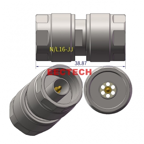 N/L16-JJ Coaxial adapter, N/16 &amp; L16/L16 series converters, EECTECH