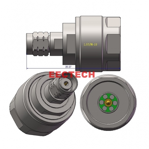 1.85/N-JJ Coaxial adapter, 1.85,2.4,2.92,3.5J/N series converters, EECTECH