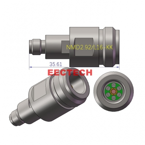 NMD2.92/L16-KK Coaxial adapter, for VNA cable assembly, NMD1.85,2.4,2.92,3.5K/L16 series converters, EECTECH