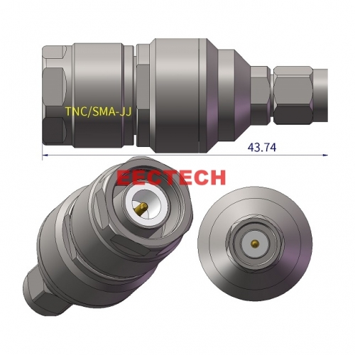 TNC/SMA-JJ Coaxial adapter, TNC/SMA series converters, EECTECH