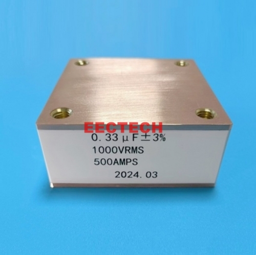 CBB90B, 0.33uF, 700V/1000V, 500A solid state high frequency film capacitor